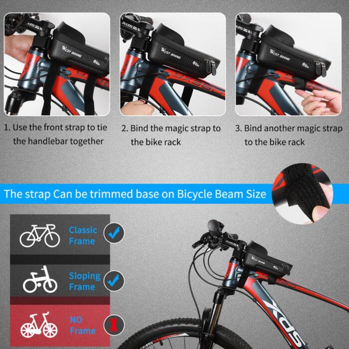 Funda de teléfono para marco frontal de bicicleta - Imagen 7