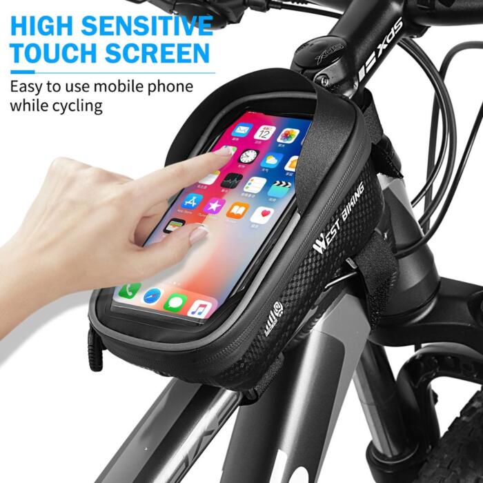 Funda de teléfono para marco frontal de bicicleta - Imagen 3