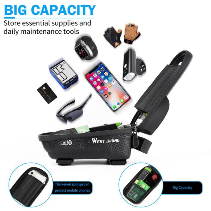 Funda de teléfono para marco frontal de bicicleta - Imagen 6