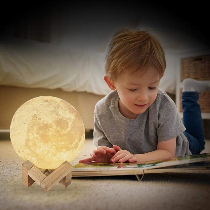 Lámpara LED de luna 3D - Imagen 4