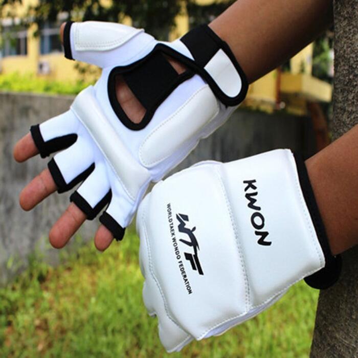 Guantillas de contacto de medio dedo para MMA, Kick Boxing, kárate, Muay Thai, entrenamiento - Imagen 5