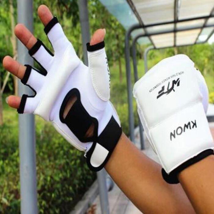 Guantillas de contacto de medio dedo para MMA, Kick Boxing, kárate, Muay Thai, entrenamiento - Imagen 6