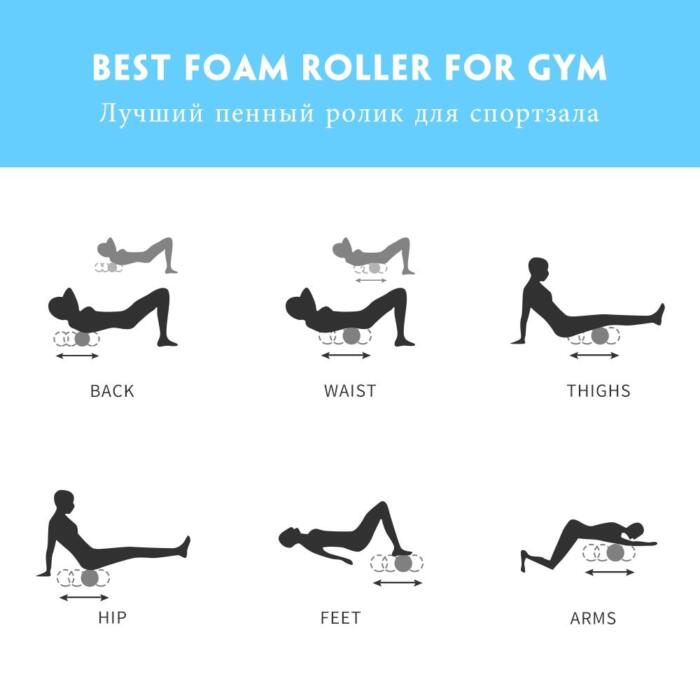 Rodillo de espuma para pilates, columna de Yoga de 30cm - Imagen 6