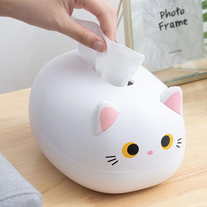 Caja de pañuelos de gato Kawaii para la cocina o salón - Imagen 6