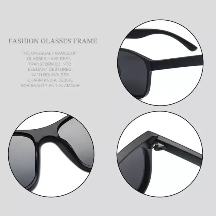 Gafas de sol polarizadas cuadradas unisex UV400 - Imagen 4
