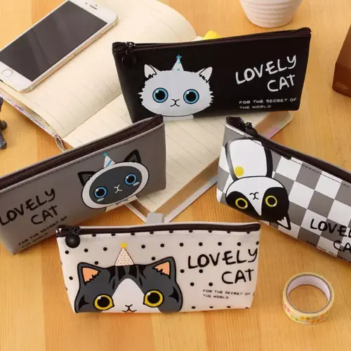 Estuche de lápices escolares Kawaii gato powderblue-hare-380135.hostingersite.com