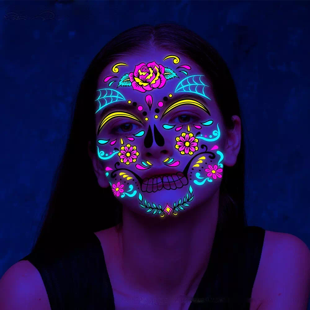 Tatuaje temporal luminoso para Halloween powderblue-hare-380135.hostingersite.com