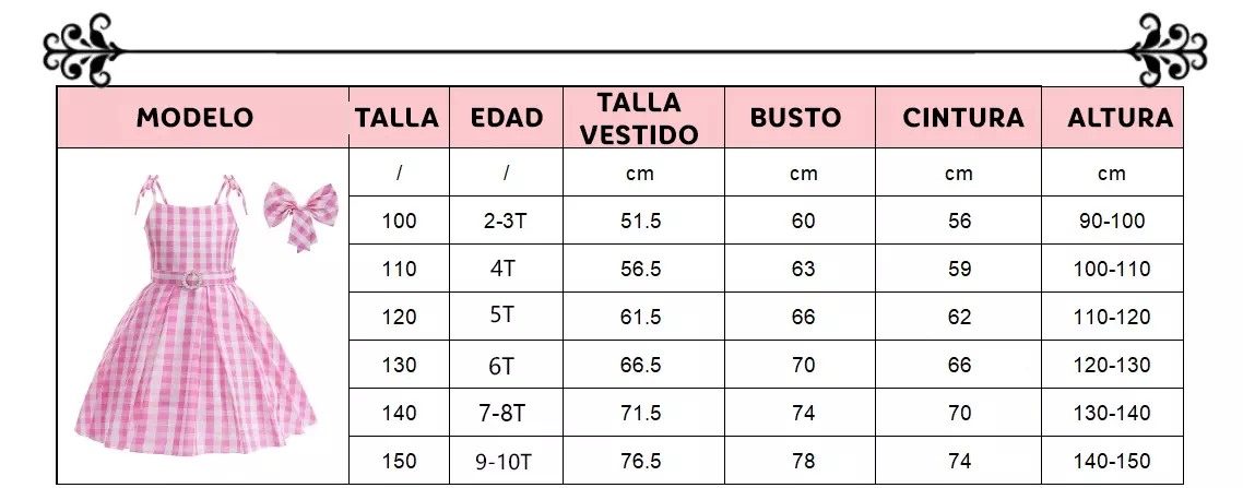 tallas disfraz Barbie - powderblue-hare-380135.hostingersite.com